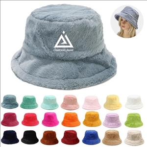 Pure Color Simple Imitation Rabbit Fur Fisherman Hat